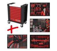 KS Tools Composition pour servante d’atelier Performanceplus P10 avec 241 outils pour 4 tiroirs KS Tools Quantité:1