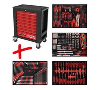 KS Tools Composition pour servante d’atelier Performanceplus P15 avec 241 outils pour 4 tiroirs KS Tools Quantité:1
