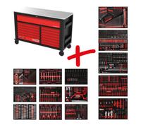 KS Tools Composition pour servante d’atelier Performanceplus P45 avec 950 outils pour 13 tiroirs KS Tools Quantité:1