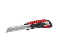 KS Tools - 907.2141 - Cutter manche bi-matière - cutter professionnel à retour de lame automatique 18 mm L.190 mm