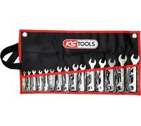 KS TOOLS Doppelmaulschlüssel-Satz,15°+75° 15-tlg3,2-14mm 517.1700