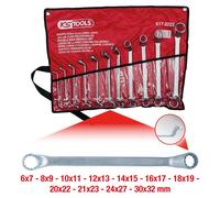 KS TOOLS® Doppelringschlüssel-Satz 11-teilig