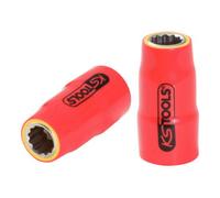 KS Tools Douille 3/8" avec revêtement isolant, 12 mm Quantité:1