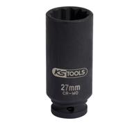 KS Tools Douille à choc spéciale cardans 1/2", longue, 27 mm Quantité:1
