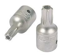 KS TOOLS douille à embout 1/4", cinq étoiles avec trou frontal, TS8