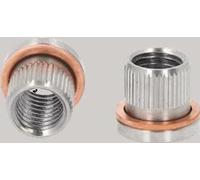 KS TOOLS Douille de rechange avec bague en cuivre, paquet de 10 FF M9x1,25 - 122.1303
