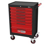 KS TOOLS Ecoline noir/rouge Servante d'atelier avec 7 tiroirs - 897.0007
