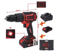 KS TOOLS eMONSTER Kit de perceuses-visseuses à percussion sans fil Brushless 4 pièces - 515.6300