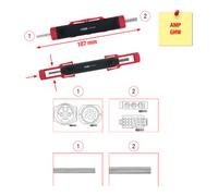 KS Tools Extracteur universel de cosses pour connecteur plat et rond 1,5 / 3,5mm Quantité:1