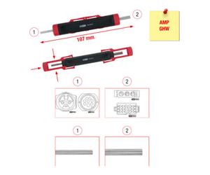KS Tools Extracteur universel de cosses pour connecteur plat et rond 1,5 / 3,5mm Quantité:1