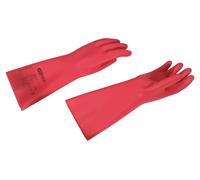KS TOOLS Gants de protection pour électriciens avec isolation de protection, taille 10, épaisseur 1, classe0, rouge ( 117.1662 )