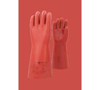 KS TOOLS Gants de protection pour électriciens avec protection mécanique et thermique, taille 11, classe 4, rouge ( 117.0100 )