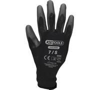 KS TOOLS Gants en microfibre-noir, 7, 12 paires 310.0490