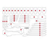 KS TOOLS Garniture vide en mousse pour 811.1055 ( 811.1055-97 )