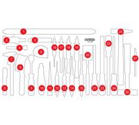 KS TOOLS Garniture vide en mousse pour 813.1036 ( 813.1036-97 )