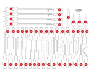 KS TOOLS Garniture vide en mousse pour 821.0046 ( 821.0046-97 )