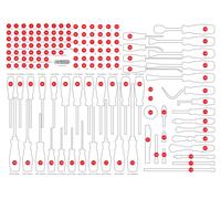 KS TOOLS Garniture vide en mousse pour 821.0142 - 821.0142-97