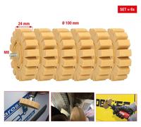 KS TOOLS Gomme pour film plastique avec lamelles, pack de 6 ( 515.1366 )