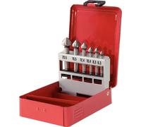 KS TOOLS HSS Co 5 Jeu de fraises coniques à ébavurer, cassette en tôle d'acier 6 pces ( 336.0416 )