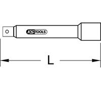 KS TOOLS INOX Rallonge 1/2', 200mm ( 964.1245 )
