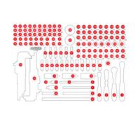 KS TOOLS 811.0156-97 Garniture en mousse pour boîte d'assortiment