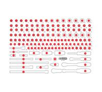 KS TOOLS 811.1142-97 Garniture en mousse pour boîte d'assortiment