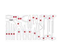 KS TOOLS 813.0024-97 Garniture en mousse pour boîte d'assortiment