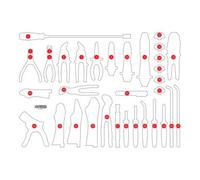 KS Tools Insert en mousse vide pour 821.0034 KS Tools Quantité:1