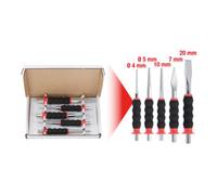 KS Tools Jeu de burins et chasses, 5 pcs Quantité:1