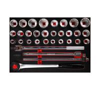 KS Tools Jeu de clés à douille 3/4" dans insert en mousse, 32 pcs KS Tools Quantité:1