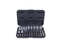 KS Tools 911.4301-2 Coffret de douilles et d'embouts 14 Torx percé 30 mm et 75 mm 30 pièces