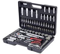 KS Tools Coffret de douilles F6 1/4''-1/2'' 6 pans CHROMEmat 94 pièces 911.0694