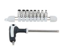 KS TOOLS Jeu de clés à douille EDELSTAHL, 9 pces 910.2450