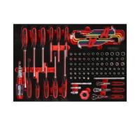 KS Tools Jeu de clés à douille et de tournevis 1/4" dans insert en mousse, 105 pcs KS Tools Quantité:1