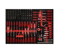 KS Tools Jeu de clés à douille et de tournevis 1/4" dans insert en mousse, 142 pcs KS Tools Quantité:1