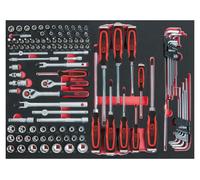 KS TOOLS Jeu de clés à douilles 1/4"+3/8" SCS, 118 pces en 1/1 système ( 711.0118 )