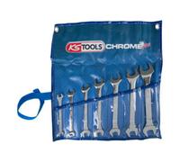 KS Tools Jeu de clés à fourche double CHROMEplus 518.0747 7 pièces 8–22 mm acier au chrome-vanadium