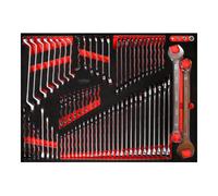 KS Tools Jeu de clés à molette dans insert en mousse, 76 pcs KS Tools Quantité:1
