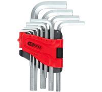 KS TOOLS Jeu de clés mâles coudées à 6 pans intérieurs, support rabattable, 10 pcs1,5-10mm 151.5080