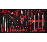 KS TOOLS Jeu de clés mâles coudées et de pinces à poignée en T, 24 pièces, en coffret 813.0024