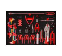 KS TOOLS Jeu de clés à pinces / clés mâles coudées dans une pochette en mousse, 45 pièces ( 811.0045 )