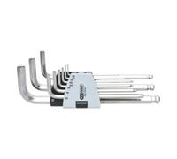 KS Tools Jeu de clés mâles coudées pour vis 6 pans, EDELSTAHL, 9 pcs. Quantité:1