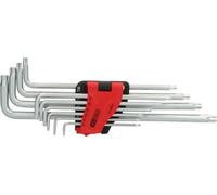 KS TOOLS Jeu de clés mâles coudées Torx, extra-longues, 10 pces 151.4860