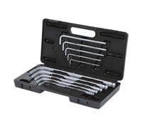 KS Tools 151.2150 Jeu de clé male 6 pans sphérique extra longue | Jeu de clés mâles, tête sphérique 10 pcs. longues, chrome vanadium