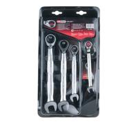 KS Tools Jeu de clés mixtes à cliquet réversible GEARplus, 4 pcs. Quantité:1