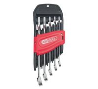 KS TOOLS - 922.0040 - Jeu de 5 clés mixtes métriques - Jeu de liquet sur support - Composé de 5 pièces de 8 à 19 mm - Angle de fourche et œil incliné à 15°