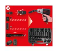 KS Tools Jeu de douilles à chocs 1/2" 6 pans KS Tools, 40 pcs Quantité:1