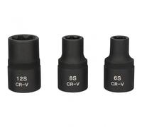 Ks tools Jeu de douilles à chocs RIBE 1/2" - Lot de 3