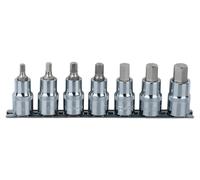 KS TOOLS Jeu de douilles à embout 1/2" CHROMEplus 6 pans creux 7 pces 5-14 mm court - 918.1335