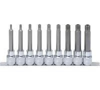 KS Tools KS Tools 1/2" Jeu de douilles RIBE CHROMEplus, longues, 9 pcs. M5-M14, percé Quantité:1